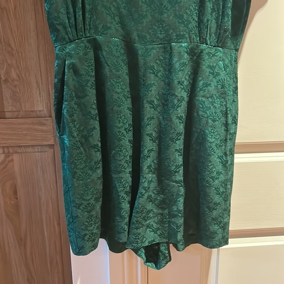 🎀SANDRO Manon green jacquard romper sz 38 us 6 - Picture 5 of 16